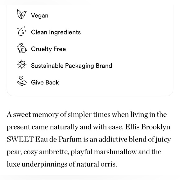 $12❤️‍🔥 LAST 1! Ellis Brooklyn SWEET EDP Travel Rollerball 🍐 NEW - Picture 3 of 4